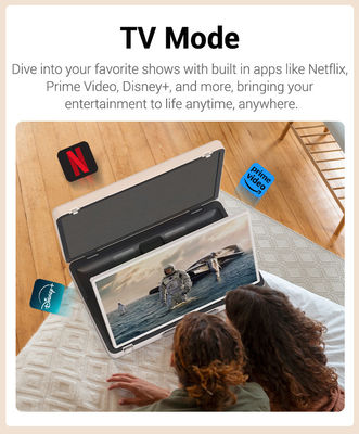 ELC PackGO 휴대용 27인치 소지품 디자인 터치 스크린 안드로이드 시스템 스마트 TV 캠핑용 스크린