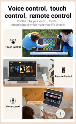 ELC PackGO 휴대용 27인치 소지품 디자인 터치 스크린 안드로이드 시스템 스마트 TV 캠핑용 스크린