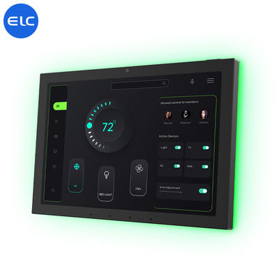 10.1'' WiFi6E 스마트 홈 터치 스크린 제어 패널 선택적 NFC 카메라 5M/P LED 라이트 바