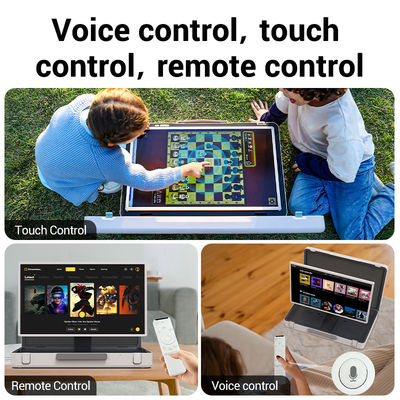 터치 스크린 휴대용 ELC PackGo 27 인치 스마트 TV 와이파이 야외 라이브 가방 TV