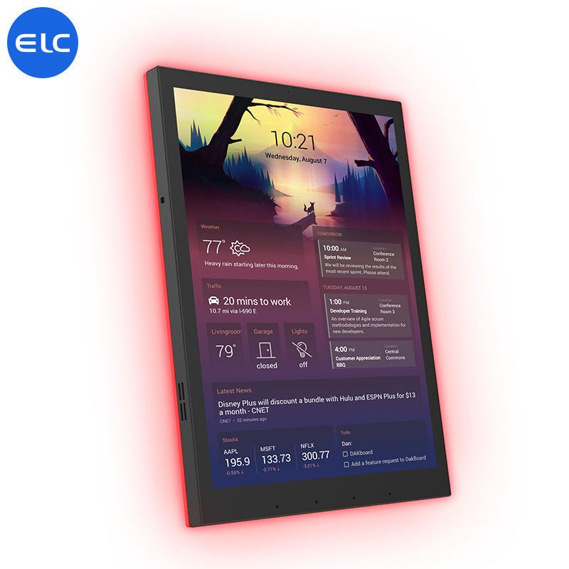 월 마운트 9.7 인치 WiFi6E 무료 POE 스마트 홈 태블릿 RK3566 쿼드 코어