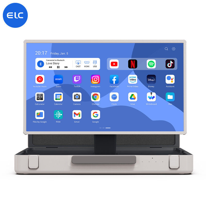 ELC PackGo 휴대용 모바일 카라오케 스마트 TV 블루투스 5.2 와이파이 태블릿