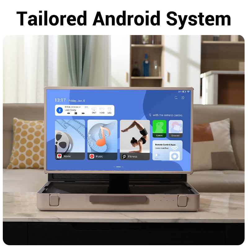 안드로이드 12 와이파이 태블릿 ELC PackGo 포터블 BT 5.2 스마트 TV 터치 스크린 HD 텔레비전