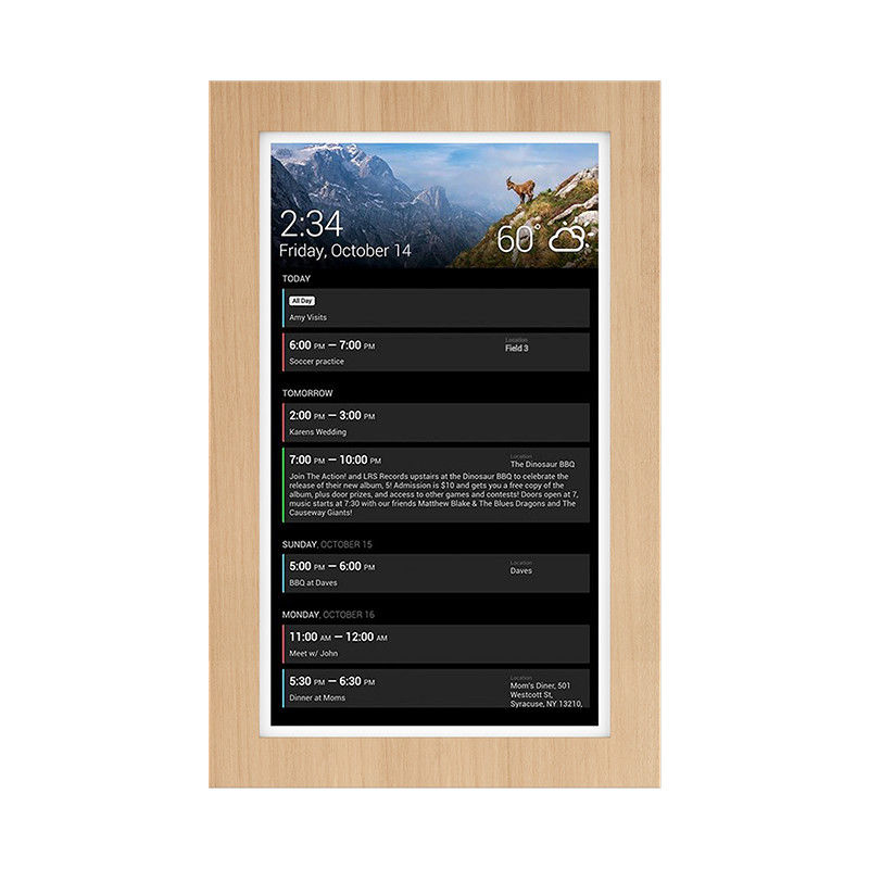 15' 타블릿 4+32GB RAM/ROM 안드로이드 13 캘린더 디스플레이 초 좁은 프레임 월 마운트 타블릿