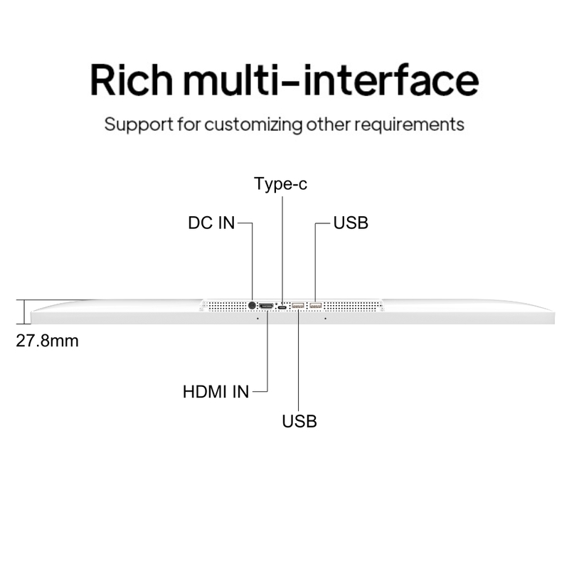 24인치 32인치 인셀 스크린 디스플레이 LCD 터치 스크린 안드로이드 13 광고 디지털 사이니지 체인 레스토랑 및 음료 상점