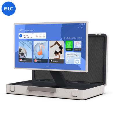 ELC PackGO 휴대용 27인치 소지품 디자인 터치 스크린 안드로이드 시스템 스마트 TV 캠핑용 스크린