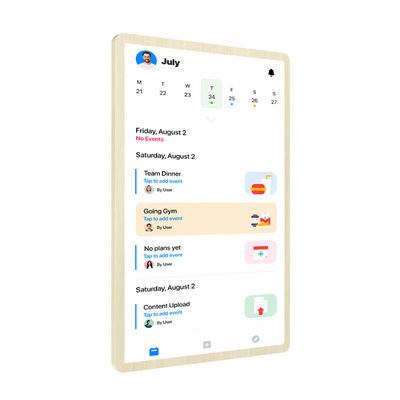 ELC 새 디자인 달력 체크리스트 디스플레이 RK3576 안드로이드 13 스마트 터치 스크린 달력 스마트 달력 가족