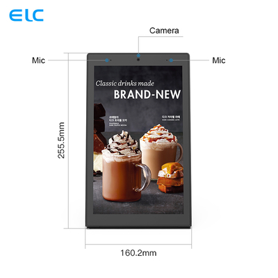 OEM L자형 10.1인치 터치 스크린 고객 피드백 평가기 레스토랑 주문 RJ45 옵션 POE NFC 데스크탑 안드로이드 태블릿