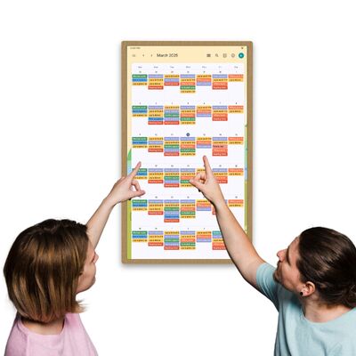 스마트 디지털 가족 벽 달력 온라인 월계 계획기 전자 달력 냉장고